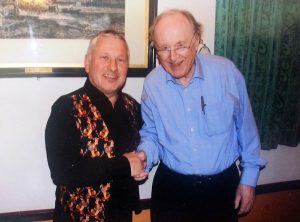 Meeting jazz legend Chris Barber 2014